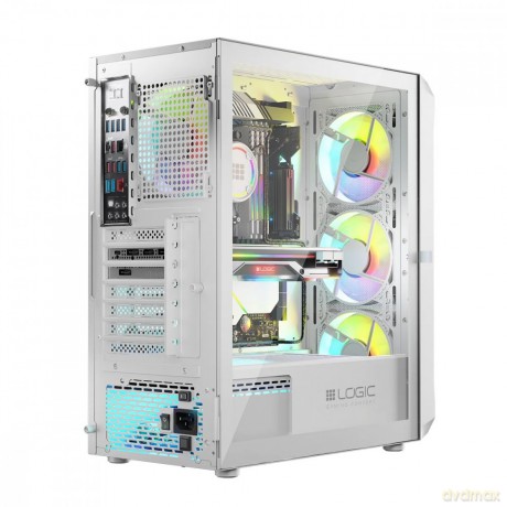 Obudowa Komputerowa Logic Portos ARGB Midi USB 3.0 Biała