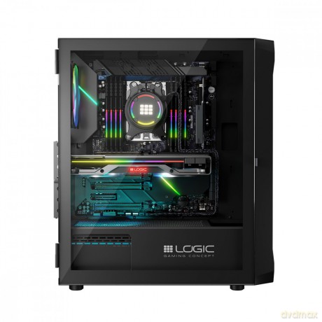 Obudowa Komputerowa Logic Portos ARGB Midi USB 3.0 Czarna