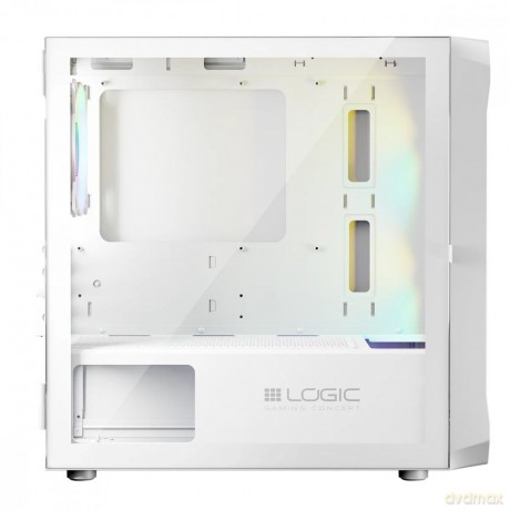 Obudowa Komputerowa Logic Portos ARGB Mini USB 3.0 Biała