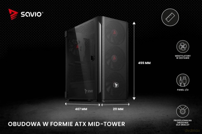 Obudowa komputerowa Shadow X2 Mesh/Glass