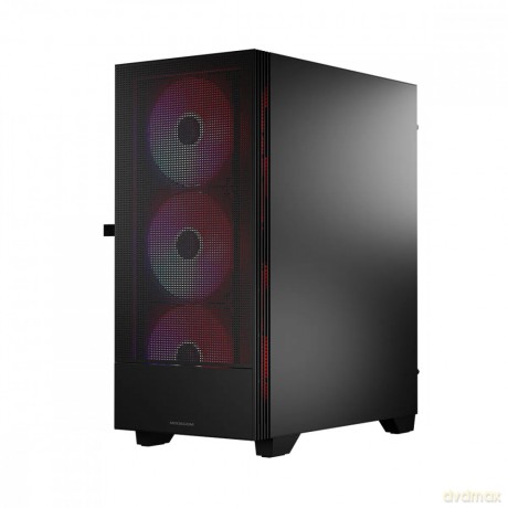 Obudowa komputerowa Siroco ARGB Flow Midi USB 3.0x2+Type-C Czarna