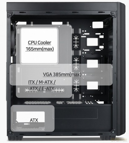 Obudowa Midi Tower Fornax K500 ATX