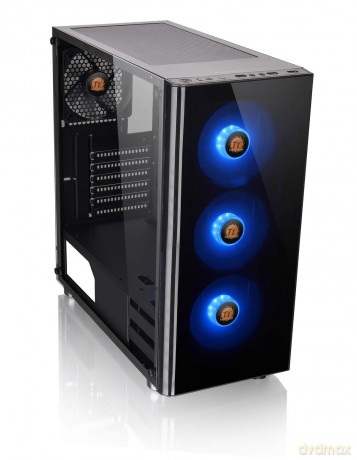 Obudowa V200 Szkło hartowane RGB Czarna