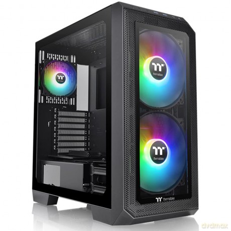 Obudowa View 91 RGB Riing Tempered Glass XL-ATX Super Tower - Czarna