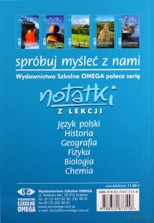 Notatki z Lekcji Geografii część 1 geog. fiz [KSIĄŻKA]