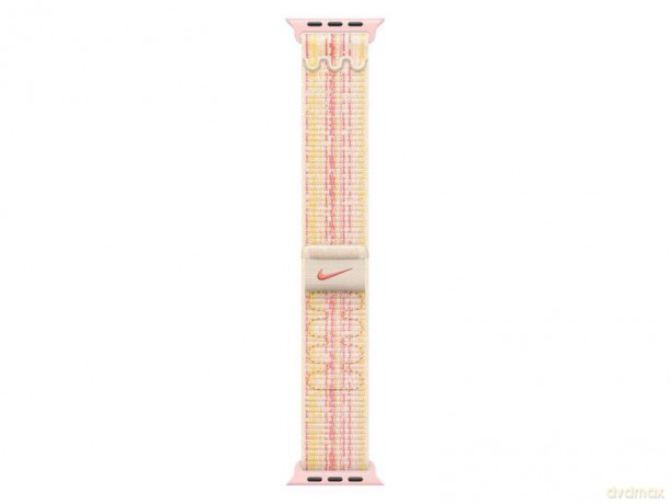 Opaska sportowa Nike w kolorze księżycowej poświaty/różowym do koperty 45 mm