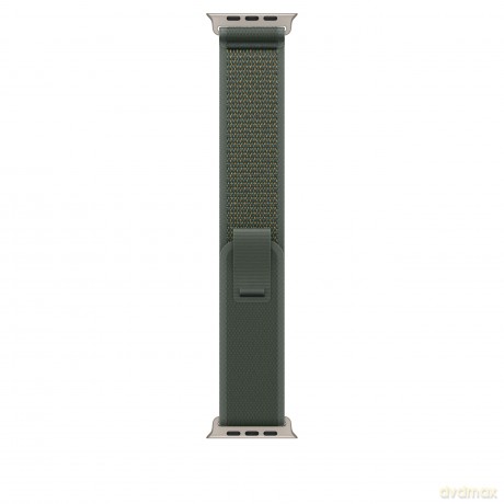 Opaska Trail w kolorze zielonym do koperty 49 mm - rozmiar S/M - elementy z tytanu w kolorze naturalnym