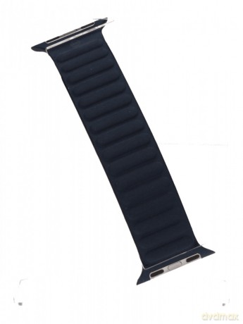 Pasek karbowany magnetyczny w kolorze głębi oceanu do koperty 41 mm - rozmiar S/M