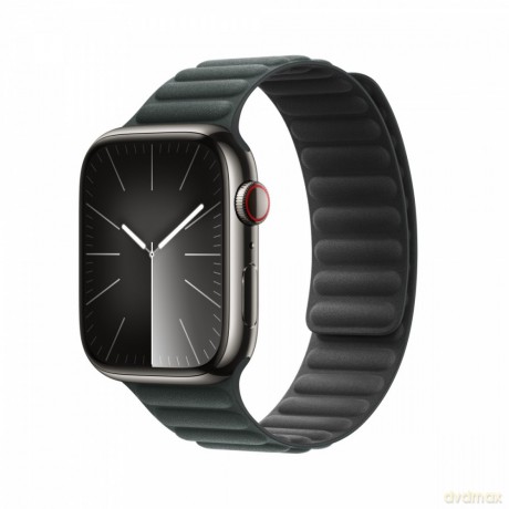 Pasek karbowany magnetyczny w kolorze wiecznej zieleni do koperty 45 mm - rozmiar M/L