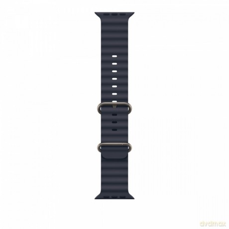 Pasek Ocean w kolorze granatu do koperty 49 mm - elementy z tytanu w kolorze naturalnym
