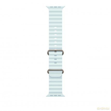 Pasek Ocean w kolorze mroźnego błękitu do koperty 49 mm - elementy z tytanu w kolorze naturalnym