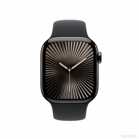 Pasek sportowy w kolorze czarnym do koperty 42 mm - rozmiar S/M