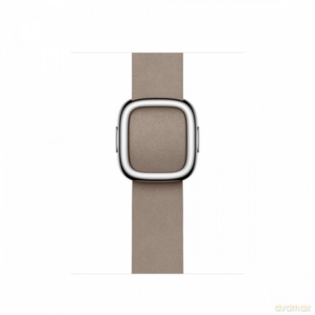 Pasek w kolorze beżu z klamrą nowoczesną do koperty 41 mm - rozmiar L