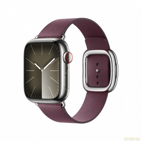 Pasek w kolorze rubinowej morwy z klamrą nowoczesną do koperty 41 mm - rozmiar L