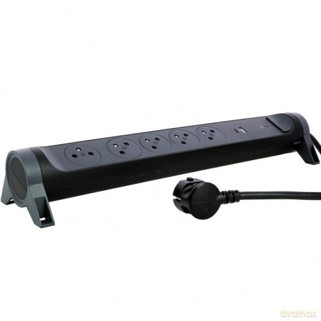 Przedłużacz 5x2PZ +USB A/C 1,5m czarny