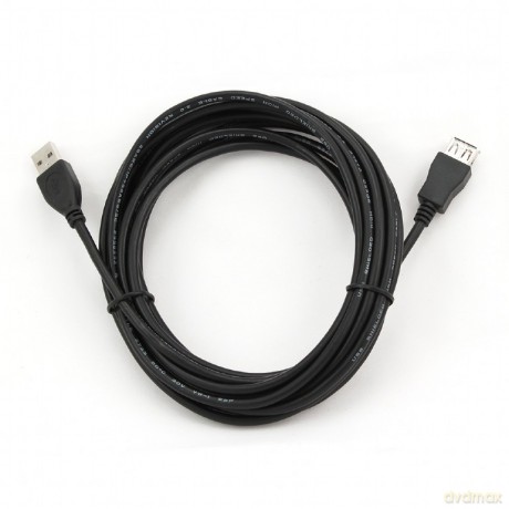 Przedłużacz USB 2.0 typu AM-AF 4.5m czarny [KABEL]