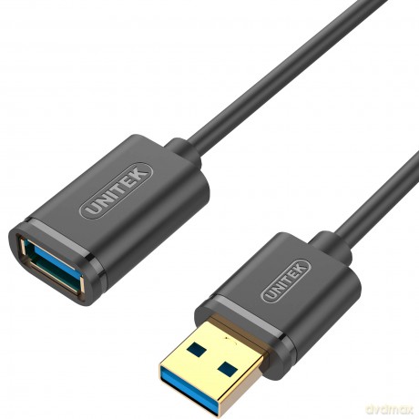 Przedłużacz USB 3.0, 1M, AM-AF; Y-C457GBK [KABEL]