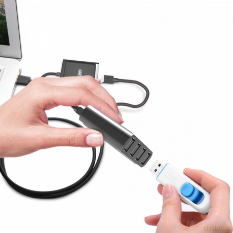 Przedłużacz USB2.0 over IP 4xUSB; 60m; Y-2516 [KABEL]