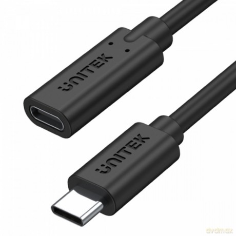 Przedłużacz USB-C 3.1 GEN 2; 4K; PD 100W; 0,5m; M/F; C14086BK [KABEL]