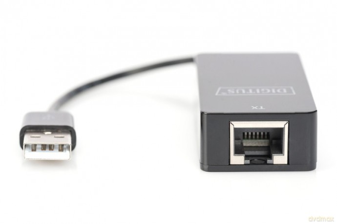 Przedłużacz/Extender USB 1.1 po skrętce Cat.5e/6 UTP/SFP do 45m, czarny, 20cm [KABEL]
