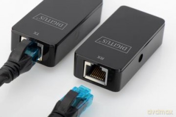Przedłużacz/Extender USB 2.0 HighSpeed po skrętce Cat.5e/6 UTP, do 50m [KABEL]