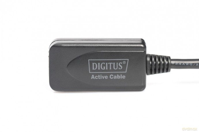 Przedłużacz/Extender USB 2.0 HighSpeed Typ USB A/USB A M/Ż aktywny, czarny 5m [KABEL]