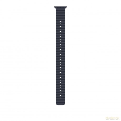 Przedłużka do paska Ocean w kolorze granatu do koperty 49 mm - elementy z tytanu w kolorze naturalnym