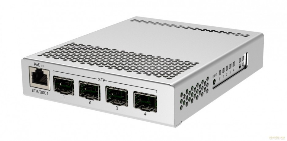 Przełącznik 1xGbE 4xSFP+ CRS305-1G-4S+IN