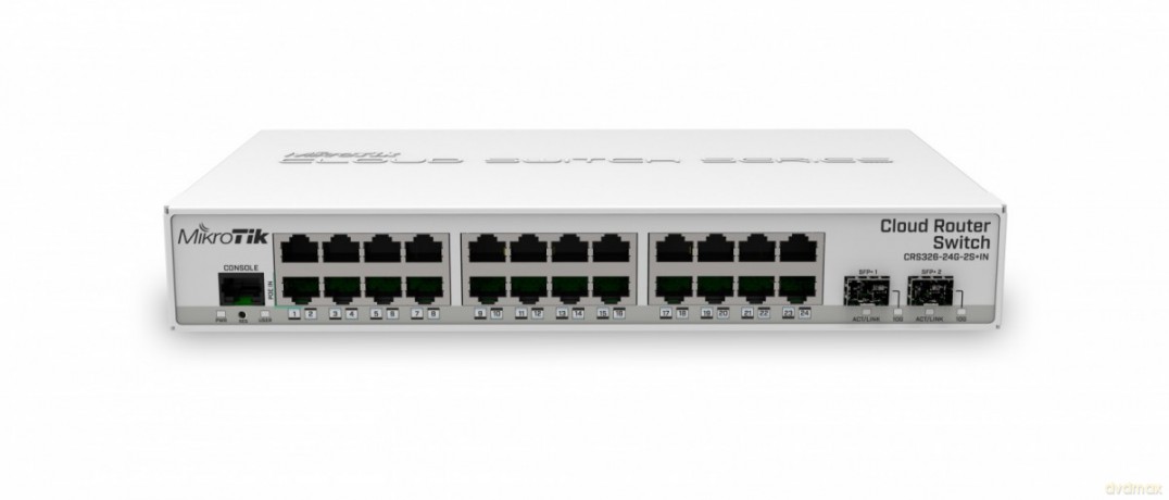 Przełącznik 24xGbE 2xSFP+ CRS326-24G-2S+IN