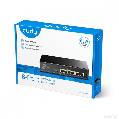 Przełącznik FS1006P 6xFE (4xPoE+) 65W