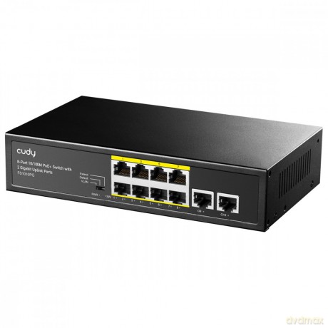 Przełącznik FS1010PG 8xFE PoE+ 120W 2xGigabit Uplink