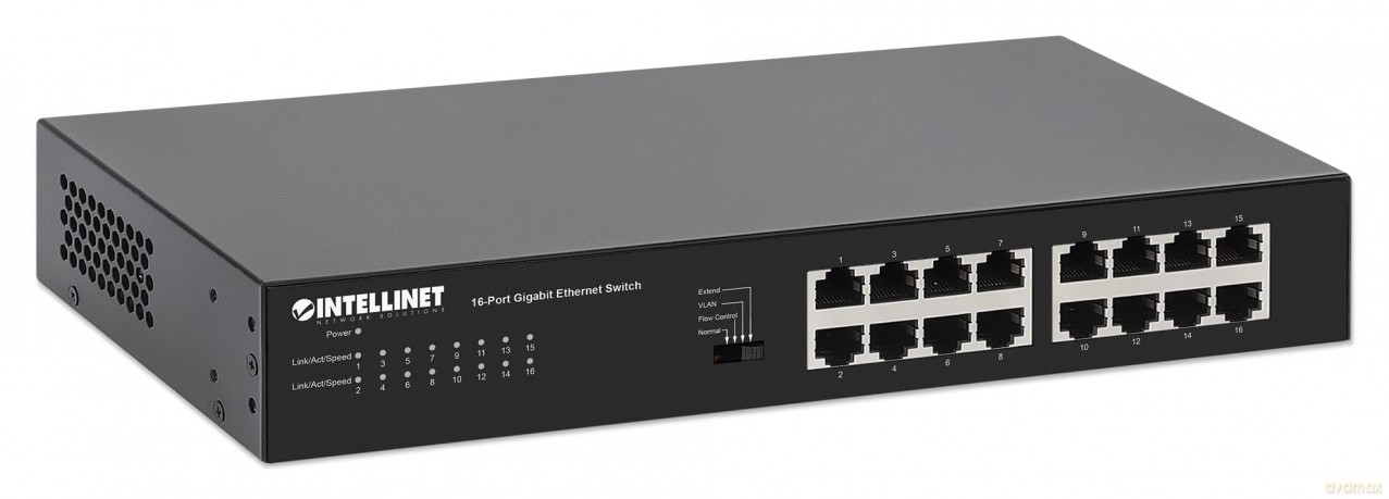 Przełącznik Gigabit 16 portów RJ45 manual VLAN