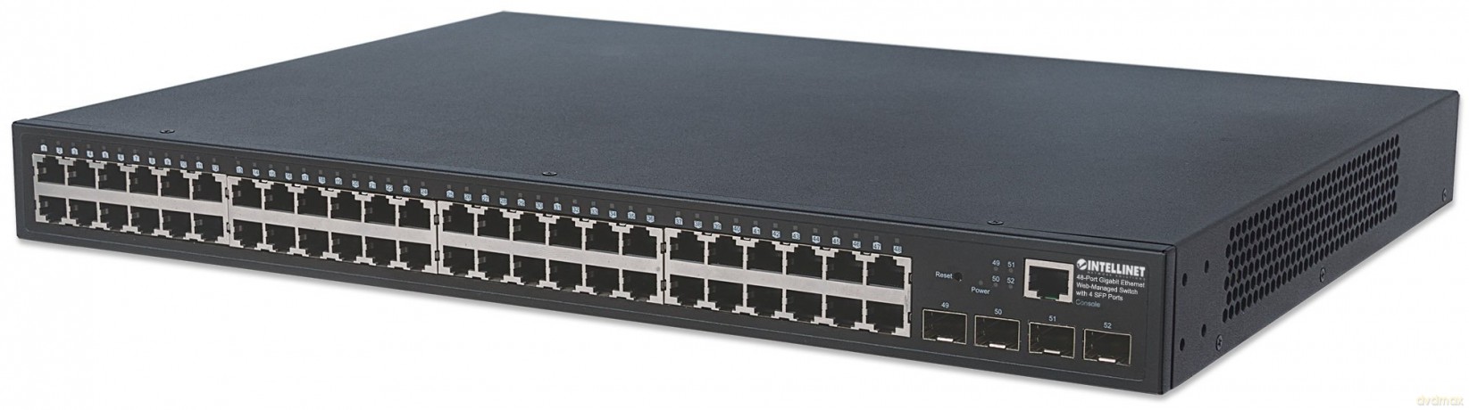 Przełącznik Gigabit 48-portowy zarządzalny RJ45 4x SFP