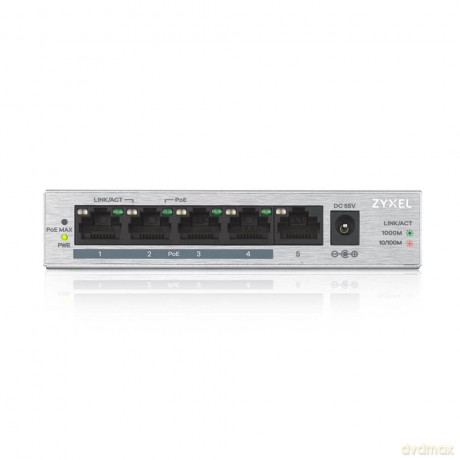 Przełącznik GS1005-HP 5 Port Gigabit PoE+ unmanaged desktop 60W