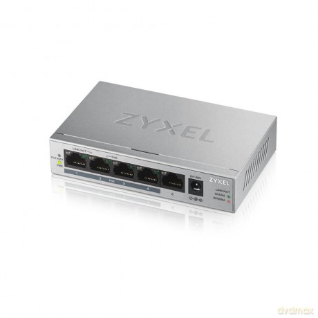 Przełącznik GS1005-HP 5 Port Gigabit PoE+ unmanaged desktop 60W