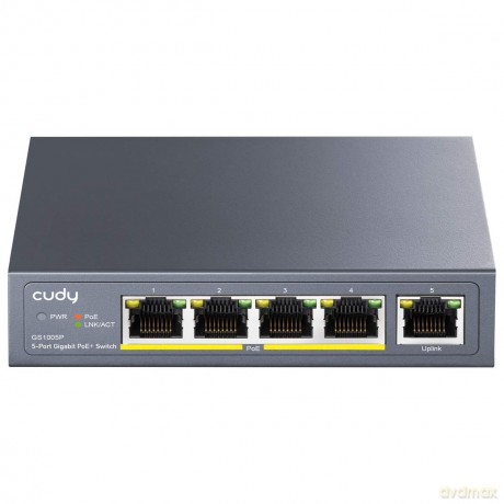 Przełącznik GS1005P Switch 5xGE (4xPoE+) 60W