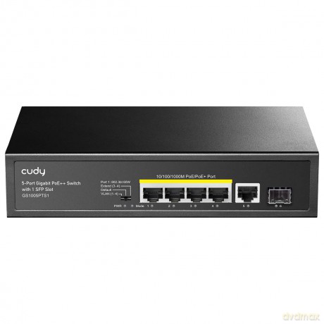 Przełącznik GS1005PTS1 5xGE PoE+ 1xSFP 120W
