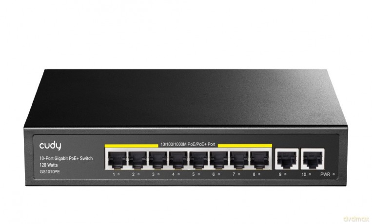 Przełącznik GS1010PE 8xGE PoE+ 120W 2xGb Uplink