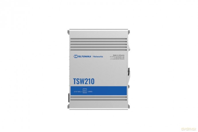 Przełącznik niezarządzalny TSW210 Switch 2xSFP 8xPoE+ 8xGbE DIN RAIL Back Panel