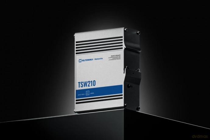 Przełącznik niezarządzalny TSW210 Switch 2xSFP 8xPoE+ 8xGbE DIN RAIL Back Panel