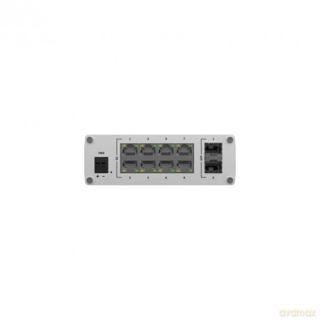 Przełącznik niezarządzalny TSW210 Switch 2xSFP 8xPoE+ 8xGbE DIN RAIL Back Panel