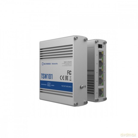 Przełącznik przemysłowy TSW101 5xGbE 4xPoE+