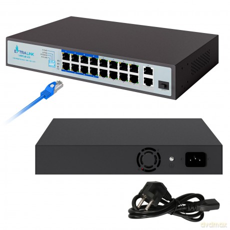 Przełącznik VIRTUS V3 PoE 16x100Mb/s 150W