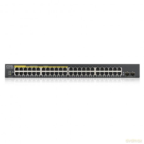 Przełącznik zarządzalny GS1900-48HP v2, 48-port GbE L2 Smart Switch 170W rack GS1900-48HPv2