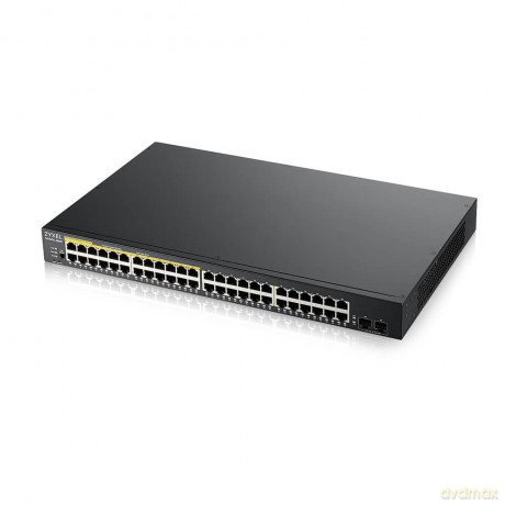 Przełącznik zarządzalny GS1900-48HP v2, 48-port GbE L2 Smart Switch 170W rack GS1900-48HPv2