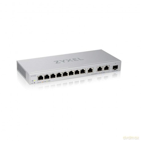 Przełącznik zarządzalny XGS1250-12, 12-Port Gigabit webmanaged Switch with 8 port 1G + 3-Port MultiGig 1/2.5/5/10G + 1-Port SFP+ XGS1250-12-ZZ01