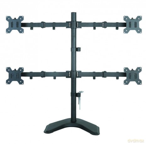 Ramię biurkowe na cztery monitory LED/LCD 13-27cali VESA 4x10kg regulowane