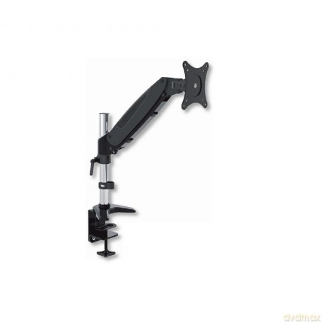 Ramię biurkowe z amortyzatorem gazowym monitor 15-27cali, 8kg, srebrno-czarne