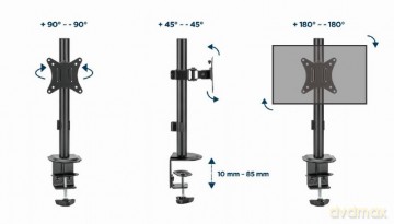Ramię regulowane 17-32 cale 9kg