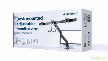 Ramię regulowane na 3 monitory 17 - 27 cali 6kg